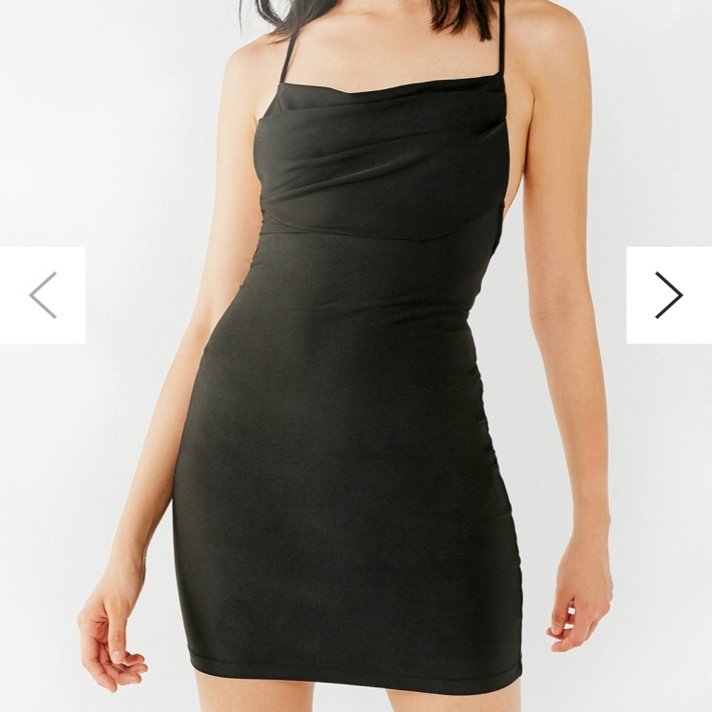 Urban Outfitters Backless Cowl Neck Mini Dress